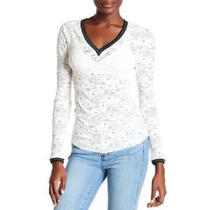 NWT Free People Lace Shirt